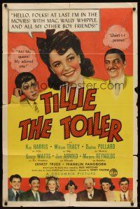 6f915 TILLIE THE TOILER 1sh '41 Russ Westover's comic strip on the screen makes millions roar!
