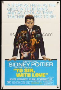 6f923 TO SIR, WITH LOVE 1sh '67 Sidney Poitier, Lulu, directed by James Clavell!
