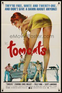 6f925 TOMCATS 1sh '77 classic super sexy artwork, they don't give a damn about anyone!