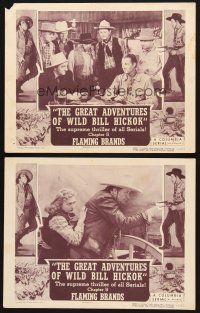 6g905 GREAT ADVENTURES OF WILD BILL HICKOK 2 chapter 5 LCs R49 Bill Elliott serial, Flaming Brands!