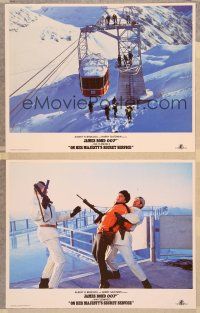 6g943 ON HER MAJESTY'S SECRET SERVICE 2 LCs R84 snowy mountain action scenes!