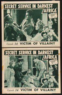 6g963 SECRET SERVICE IN DARKEST AFRICA 2 chapter 14 LCs '43 Rod Cameron, Marsh, Victim of Villainy!