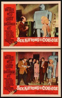6g967 SEX KITTENS GO TO COLLEGE 2 LCs '60 sexy Mamie Van Doren, Martin Milner & Bardot's sister!