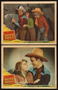 6g974 SOUTH OF SANTA FE 2 LCs '42 singing cowboy Roy Rogers w/Gabby Hayes & Linda Hayes!