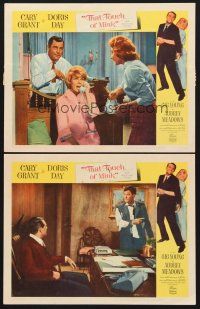 6g987 THAT TOUCH OF MINK 2 LCs '62 great images of Gig Young, Cary Grant & Doris Day!