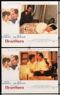 6g219 HEARTBURN 8 English LCs '86 Jack Nicholson & Meryl Streep, directed by Mike Nichols!