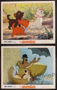 6g700 ARISTOCATS 4 LCs R73 Walt Disney feline jazz musical cartoon, great colorful images!