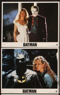 6g640 BATMAN 5 LCs '89 Michael Keaton, Jack Nicholson, Kim Basinger, directed by Tim Burton!