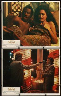 6g062 BEST DEFENSE 8 LCs '84 Dudley Moore, Eddie Murphy, Kate Capshaw, Cold War comedy!
