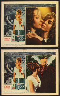 6g082 BLOOD & ROSES 8 LCs '61 Et mourir de plaisir, Roger Vadim, sexiest vampire Annette Vadim!