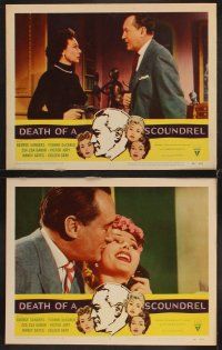 6g144 DEATH OF A SCOUNDREL 8 LCs '56 sexy Zsa Zsa Gabor, George Sanders, Yvonne De Carlo!