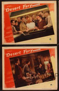 6g713 DESERT FURY 4 LCs '47 Burt Lancaster, Lizabeth Scott & Mary Astor gambling at craps table!