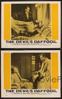 6g714 DEVIL'S DAFFODIL 4 LCs '61 Edgar Wallace, Penelope Horner, Asian Christopher Lee!