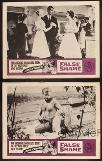 6g719 FALSE SHAME 4 LCs '58 the shocking shameless story of nice girls who become girls in trouble!