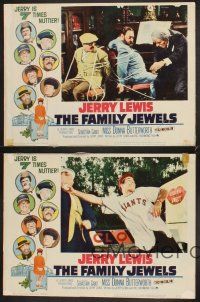 6g720 FAMILY JEWELS 4 LCs '65 Jerry Lewis is seven times nuttier in seven roles, wacky images!