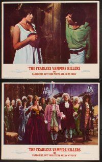 6g721 FEARLESS VAMPIRE KILLERS 4 LCs '67 Roman Polanski finds sexy Sharon Tate outside his door!