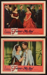 6g191 FOREVER MY LOVE 8 LCs '62 Romy Schneider, Karl Boehm, Austrian romance!