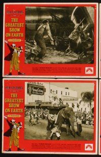 6g210 GREATEST SHOW ON EARTH 8 LCs R70s Cecil B. DeMille circus classic,Charlton Heston!