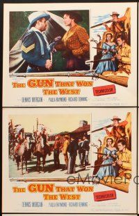 6g658 GUN THAT WON THE WEST 5 LCs '55 Dennis Morgan uses the 1st repeating rifles to stop Indians!