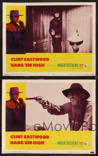 6g730 HANG 'EM HIGH 4 LCs '68 Ted Post directed classic western, cowboy Clint Eastwood!
