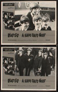 6g214 HARD DAY'S NIGHT 8 LCs R82 great images of The Beatles, rock & roll classic!