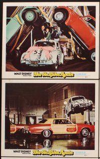 6g590 HERBIE RIDES AGAIN 6 LCs '74 Disney, Volkswagen Beetle, everyone's trying to catch Love Bug!