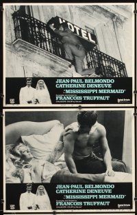 6g318 MISSISSIPPI MERMAID 8 LCs '70 Francois Truffaut's La Sirene du Mississippi, Belmondo, Deneuve