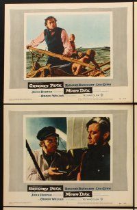 6g601 MOBY DICK 6 LCs '56 John Huston, Gregory Peck as Ahab + the giant whale!