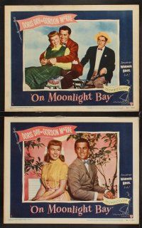 6g352 ON MOONLIGHT BAY 8 LCs '51 great images of singing Doris Day & Gordon MacRae!