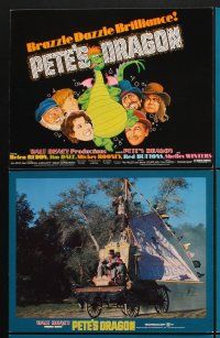 6g021 PETE'S DRAGON 9 LCs '77 Walt Disney, Helen Reddy, colorful art of cast w/Pete!