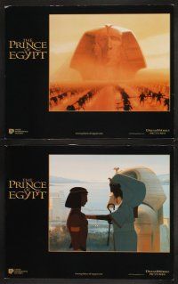 6g548 PRINCE OF EGYPT 7 LCs '98 Dreamworks historical cartoon, Moses & Rameses!