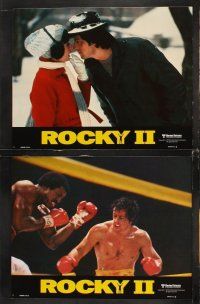 6g397 ROCKY II 8 style B int'l LCs '79 Sylvester Stallone, Carl Weathers, Talia Shire, boxing!