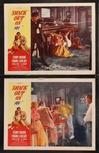 6g555 SHACK OUT ON 101 7 LCs '56 sexy young Terry Moore, Lee Marvin, Frank Lovejoy
