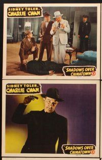6g619 SHADOWS OVER CHINATOWN 6 LCs '46 Sidney Toler as Charlie Chan, Mantan Moreland!