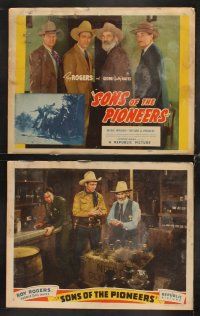 6g426 SONS OF THE PIONEERS 8 LCs '42 Roy Rogers, Trigger, Gabby Hayes, Maris Wrixon, Bob Nolan!