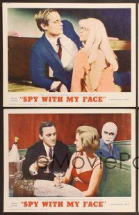 6g773 SPY WITH MY FACE 4 LCs '66 Robert Vaughn, Man from UNCLE, sexy Sharon Farrell!