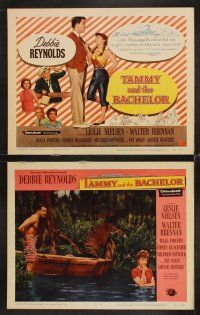 6g449 TAMMY & THE BACHELOR 8 LCs '57 pretty Debbie Reynolds seduces Leslie Nielsen!