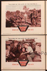 6g683 TARGET ZERO 5 LCs '56 Richard Conte, Peggie Castle, Chuck Connors, Korean War!