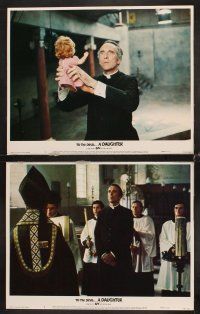 6g464 TO THE DEVIL A DAUGHTER 8 LCs '76 Richard Widmark, Christopher Lee, sexy nun Nastassja Kinski!