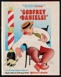 6h199 GODFREY DANIELS first edition hardcover book '75 short films of W.C. Fields, Hirschfeld art!