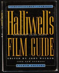 6h201 HALLIWELL'S FILM GUIDE 8TH EDITION hardcover book '91 information about thousands of movies!