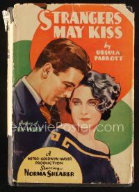 6h222 STRANGERS MAY KISS fourth edition hardcover book '30 with photos from the MGM movie!