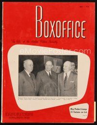 6h097 BOX OFFICE exhibitor magazine May 1, 1954 Creature from the Black Lagoon, Dial M For Murder!