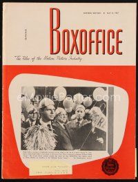 6h100 BOX OFFICE exhibitor magazine May 8, 1967 Clint Eastwood in For a Few Dollars More!