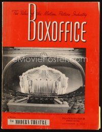 6h090 BOX OFFICE exhibitor magazine September 1, 1951 Day the Earth Stood Still, Streetcar!
