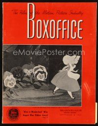 6h091 BOX OFFICE exhibitor magazine September 8, 1951 Day the Earth Stood Still contest & photo!