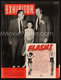 6h082 EXHIBITOR exhibitor magazine July 15, 1953 Roman Holiday fold-out, Gentlemen Prefer Blondes!