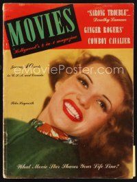 6h133 MODERN MOVIES magazine January 1942 head & shoulders portrait of sexy Rita Hayworth!
