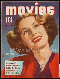6h129 MODERN MOVIES magazine November 1940 portrait of pretty smiling Norma Shearer!
