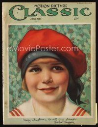 6h136 MOTION PICTURE CLASSIC magazine January 1925 great art of young Jackie Coogan by E. Dahl!